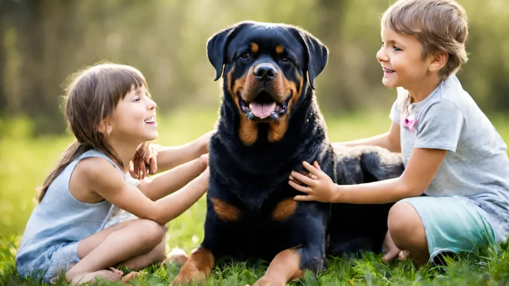 are rottweilers good with kids?