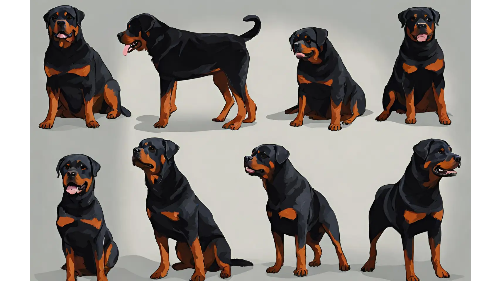 Rottweiler with a Tail