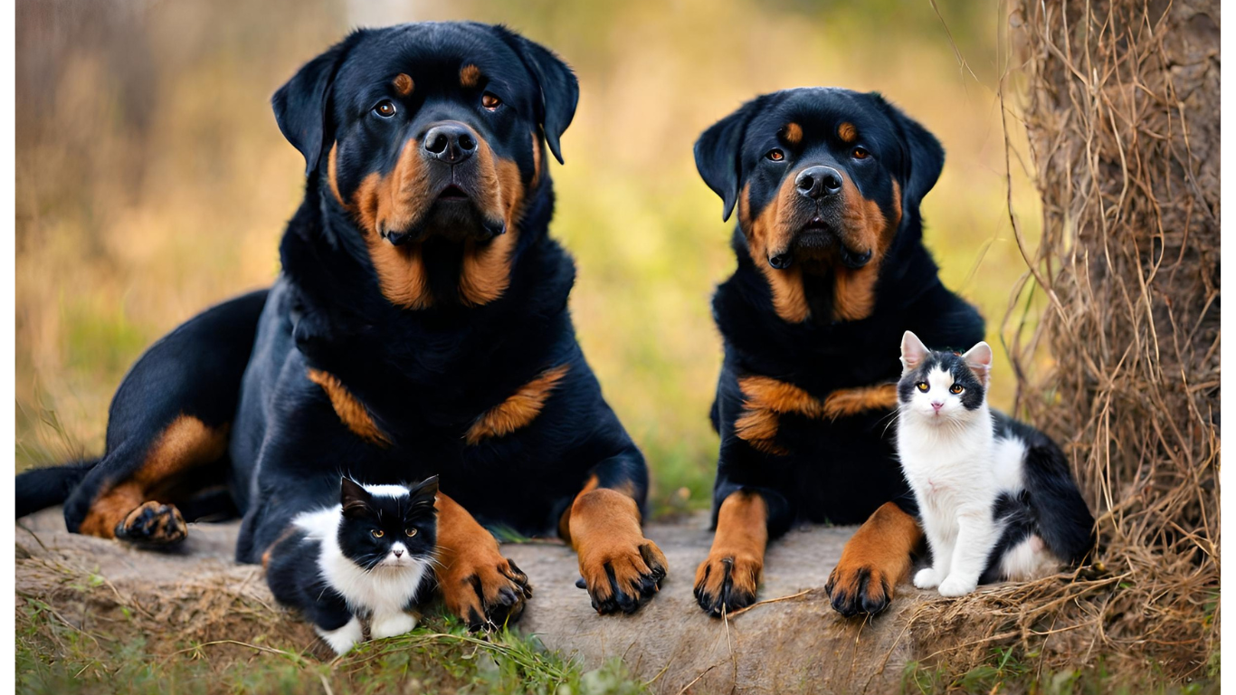 are rottweiler good wtih cats